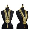 Gold Thread Collar Trim Sewing Applique For Handmade Suits And Dance Costume Clothing Embellishment Sewing Accessories