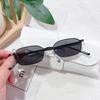 Vintage Retro Small Polygonal Sunglasses Lightweight Rectangle Metal Alloy Frame UV400 Protection Unisex Eyewear for Outdoor