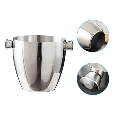 Double Walled Cooler Insulated Ice Bucket Stainless Steel Ice Bucket