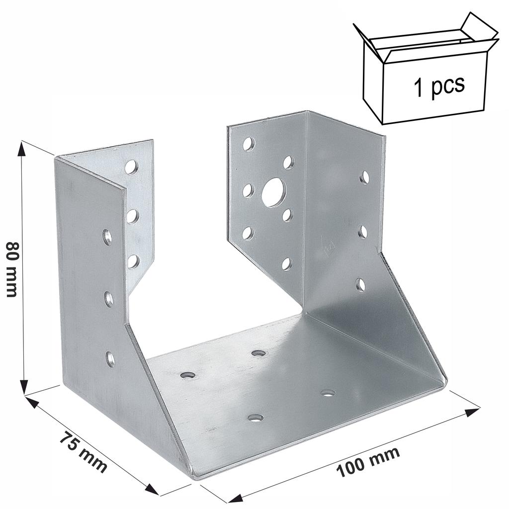 Beam hanger WZ101 100x80x75x2.0 (1)