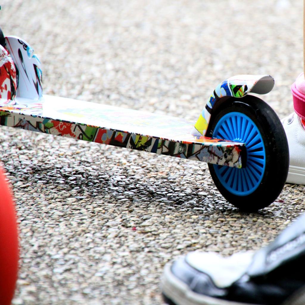 RANGS R8 CE Certified Scooter, Blue, Folding, 3-Level Adjustment,