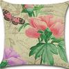 Retro Plant Floral Print Linen Pillow Case Home Living Room Sofa Car Cushion Pillow