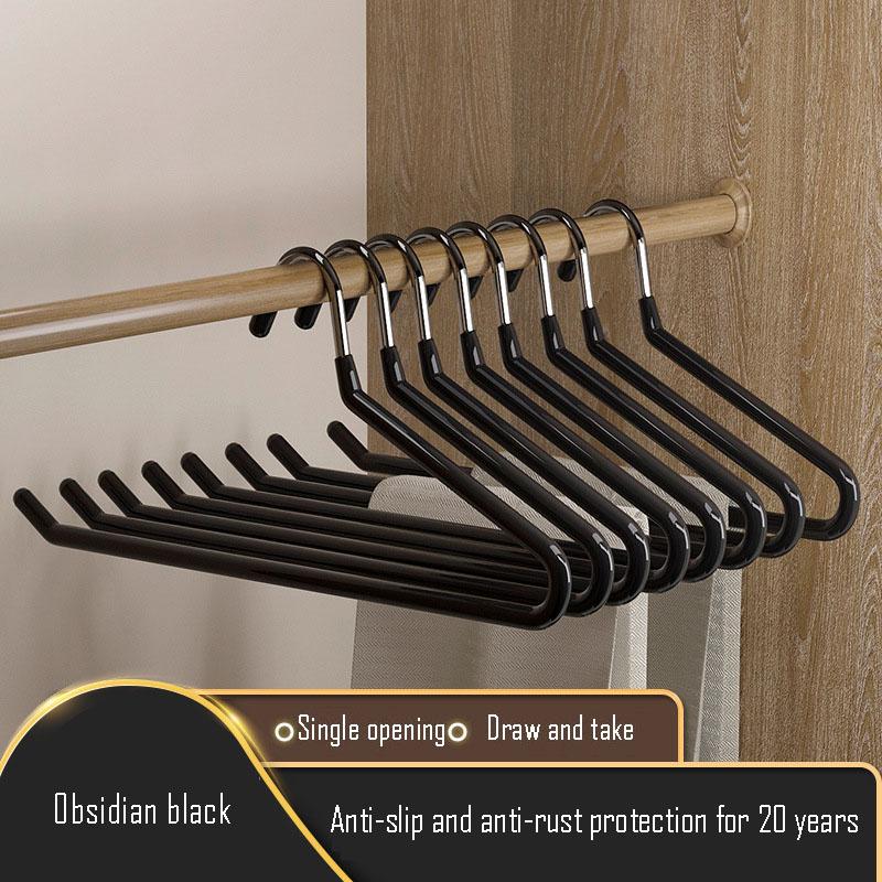 10PCS Goose Type Pants Rack Household Hanger Special Traceless Non-slip Goose Shaped Z Word Short Wardrobe Storage Artifact