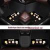 Custom Leather Car Floor Mats for Women - Cartoon Design, Double-Layer, Full Coverage