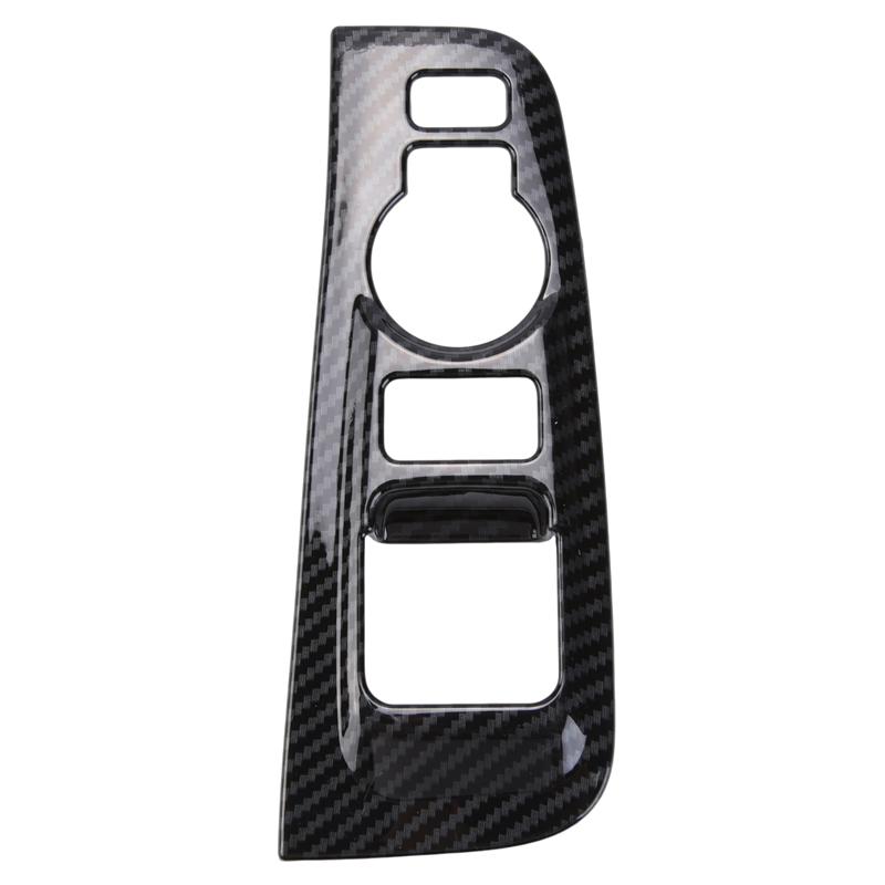 2Pcs ABS Carbon Fiber Window Armrest Trim Cover For Hyundai Grand Starex H1 2019 2020 Car Interior Accessories