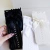 Sommer Kinder Mädchen Lange Socken Schwarz Weiß Farbe Lolita Strümpfe Schleife Spitze Japanische JK Wadensocke Prinzessin Kinder Strumpf