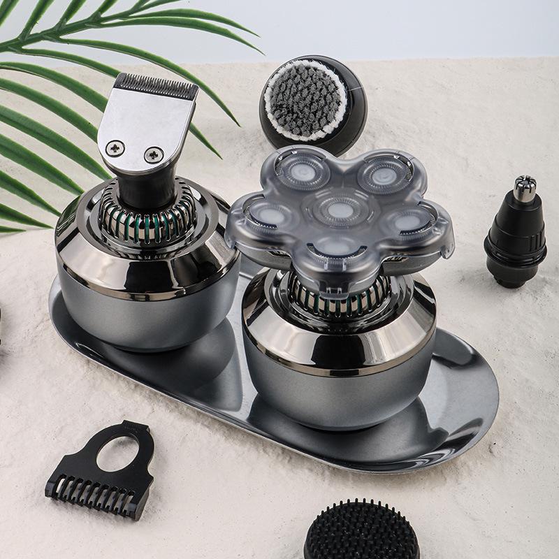 Multifunctional Rechargeable Electric Shaver for Men - Digital Display, Bald Head, Full Body & Beard Washable Razor