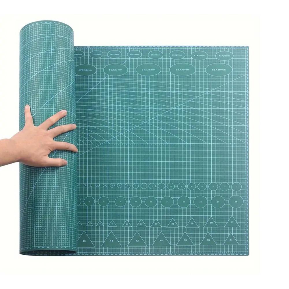 Self Healing Cutting Mat Gridded Cutting Board Double-Sided 3 Layer Cutting Pad 90x60cm Rotary Cutting Board for Sewing Quilting