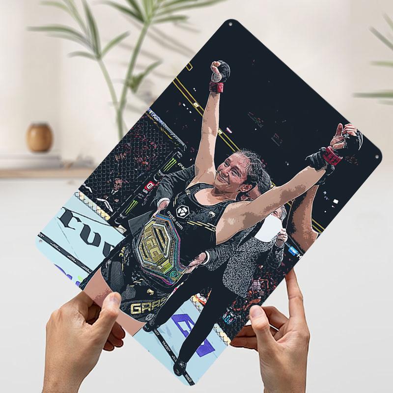 ALEXA GRASSO Poster Stampato Arte da Parete Personalizzato Segni in Latta Metallici Retro Vintage per Stanza Camera da Letto Decorazione Ufficio Gaming