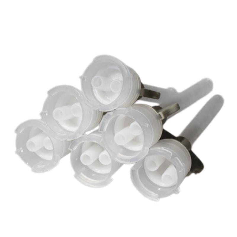 50pcs Dental Disposable Mixing Tips Dual Barrel Cartridge Automatic Mixing Head Universal Impression Material Mixer Head