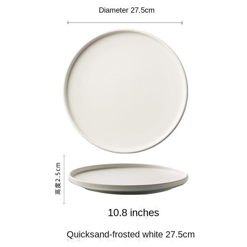 Płyta matowa z płynnym piaskiem, Talerz na stek, Talerz na dania zachodnie, Kreatywne naczynie dla hotelu i restauracji, Specjalny układ dania