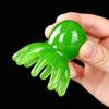 Pink Octopus Portable Scalp Massager Comb with Wide-Tooth Gua Sha Design