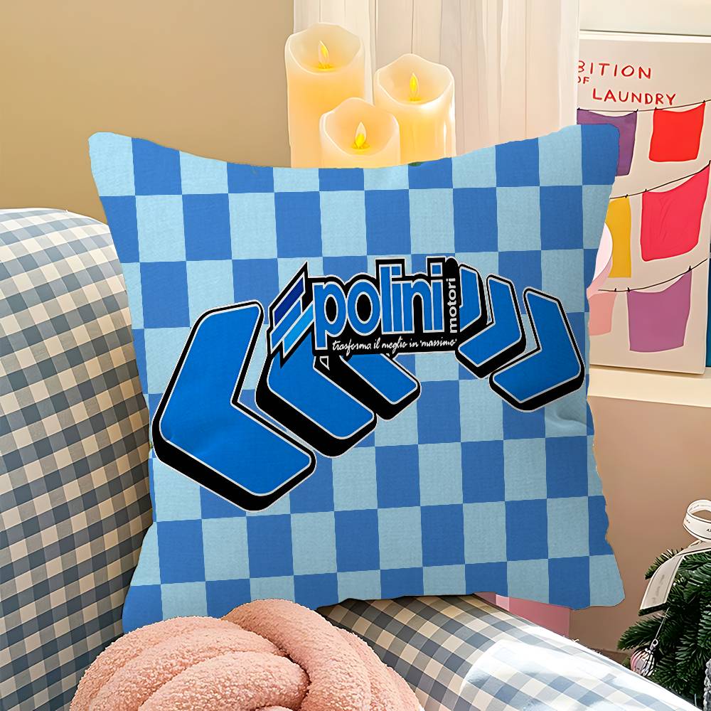 P-Polini Italy Scooter Race Cushion Cover Decorative Pillow Sofa Home Decor Case Pillow Cases