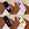 Butterfly Pattern Phone Case For iPhone 17,16,15,14,13,12,11 Pro,Max,Plus,X,XS,XR,SE4,E Mini Transparent Soft Cover