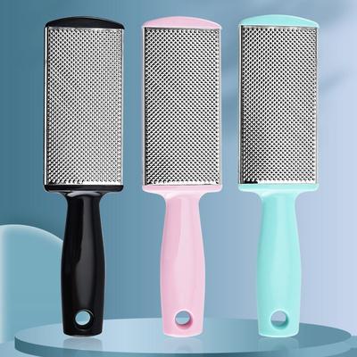 1Pc Stainless Steel Double-sided Foot Plate File To Remove Dead Skin, Foot Grinding Stone To Repair Calluses, Foot Grinding Artifact