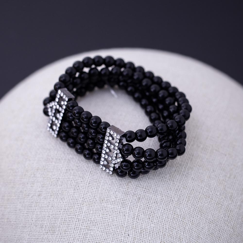 Europäisches Vintage Strass-Elastikarmband - Hochzeitsgeschenk & Bühnenaccessoire