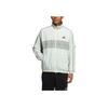 adidas Men's Oversized Fit Woven Jacket Linen Green IA9427
