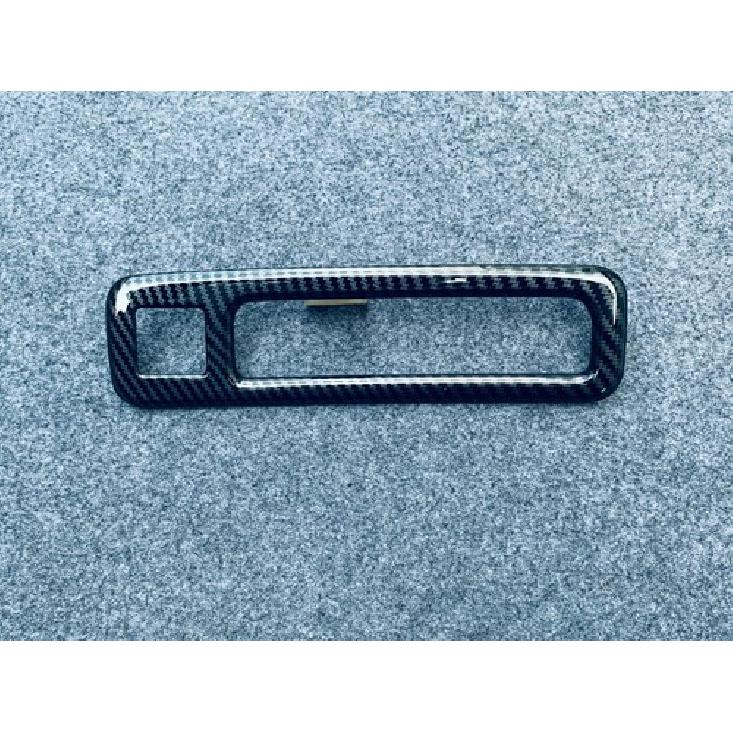 Carbon Fiber Rear Tailgate Door Button Cover Trim For -23 Toyota Highlander