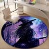 1PCWitchcraft Fantasy Office Round Area Rug, Indoor Mat Suitable For Office, Under Office Chairs Bedroom Living Room Home Decor, Room Deco002