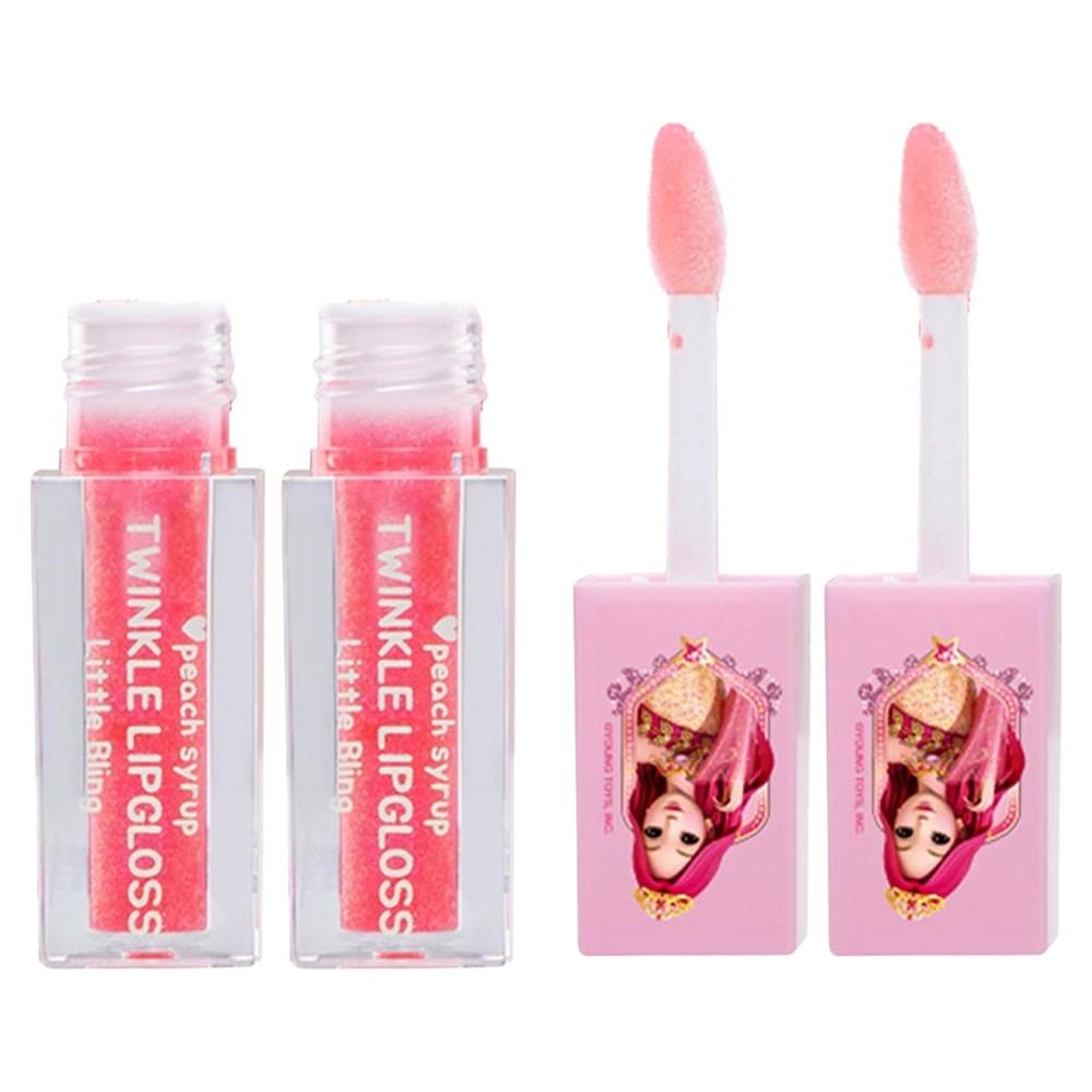 Little Bling Secret Joujou Star Goddess Twinkle Kids' Lip Gloss 3ml Twinkle Pink 2 pcs
