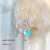 Copper Plated 18k Real Gold Love Necklace Zircon Collarbone Chain Exquisite Versatile Necklace Women's Accessories