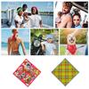 Hip Hop Durag Bandana Doo Rag Head Scarf for Women Men Square Turban Head Scarf Punk Head Wrap Headwear