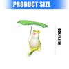 Handcrafted Frogs Garden Statue On Lotuses Leaf Suitable For Fish Tanks Garden Desktop Patios Tabletop Decoration Piece