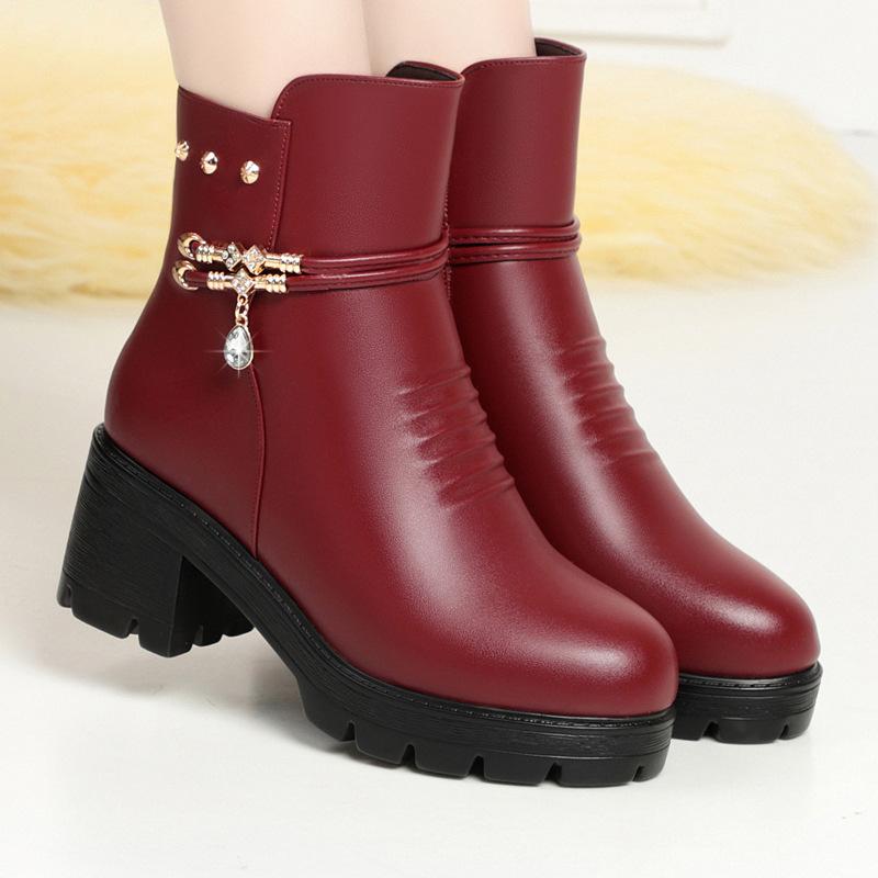 Women Boots Winter Thick Wool Snow Boot Women's Winter Shoes