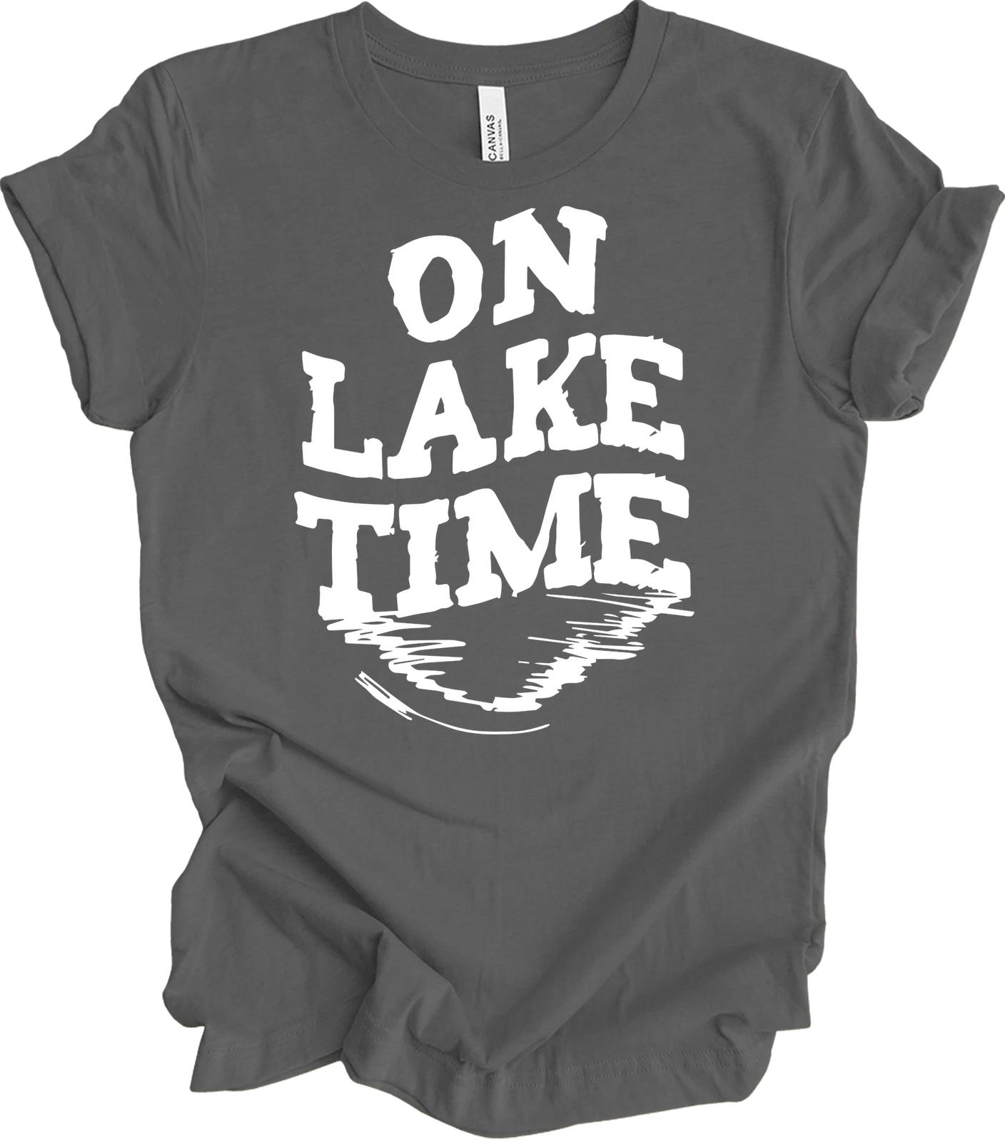 On Lake Time T shirt - Perfect for Lake Lovers M
