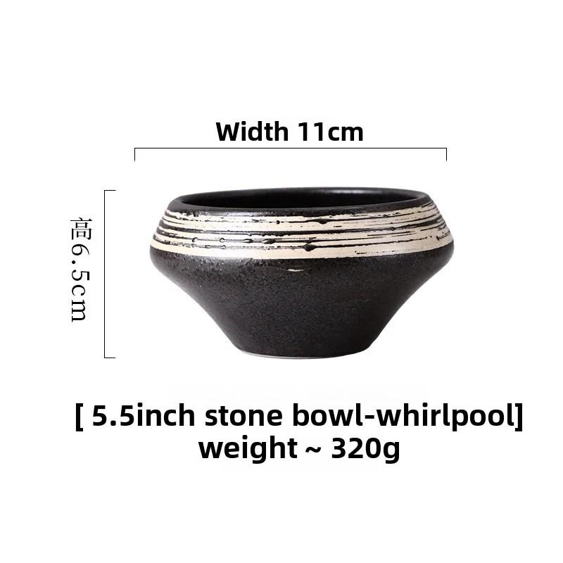 Japanese Style Ceramic Conical Bowl Creative Dessert Simple Deep Salad Bowl Commercial Rice Elegant Soup noodle ramen bowl