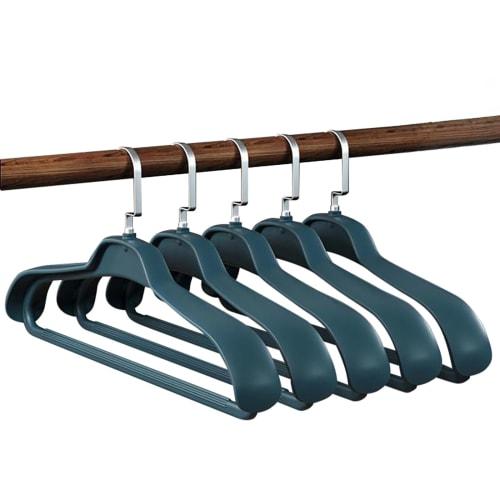 

Wide Shoulder Clothes Hangers with 360-Degree Rotating Hooks, No-Trace, Non-Slip, Laundry Hangers, Suit Hangers, Storage, Resistant to Deformation, We