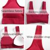 FINETOO Women Bra Set Sexy Backless Bras Seamless High Waist Panties Padded Tops Soft Underpants Female Wireless Underwear Suit
