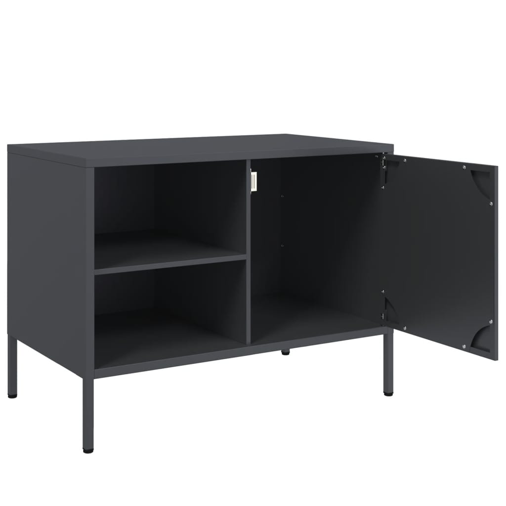 TV Cabinets 2 Pcs Anthracite 68 X 39 X 50.5 Cm Steel
