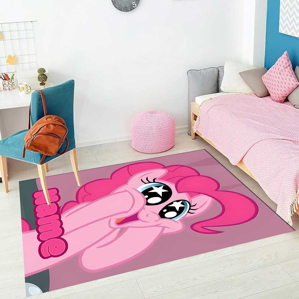 Little Pony (18) Customize your name rug, office chair cushion, home bedroom living room gift.