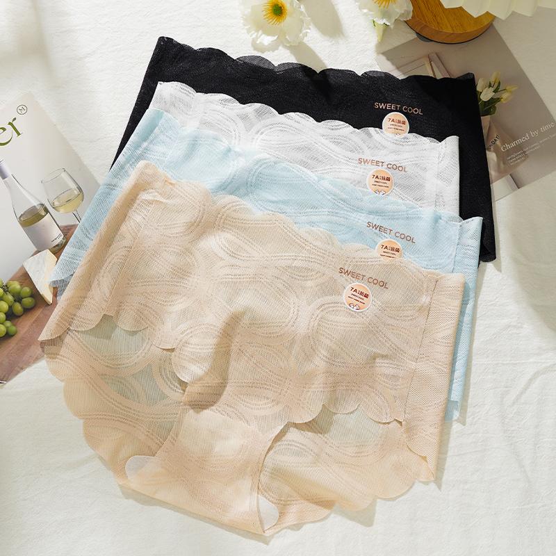 Women's Ultra-thin Lace Seamless Sexy Panties Underwear Women's Breathable Ladies Briefs Lingerie