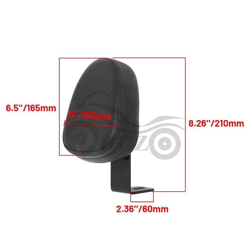 REBEL CMX300/500 Modified Black Middle Driver Backrest