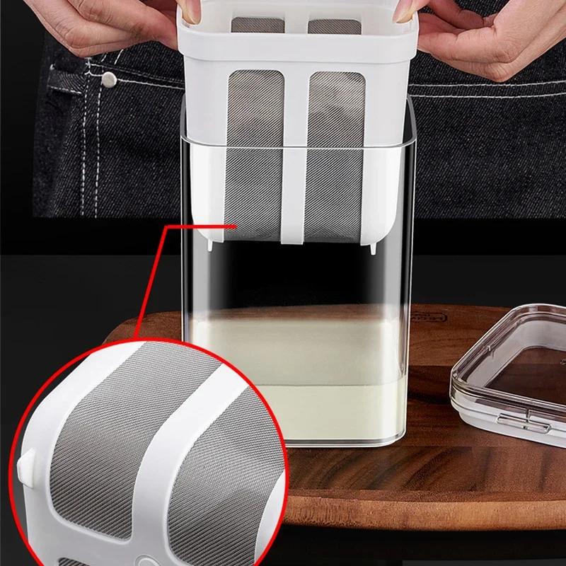 Фильтр для йогурта Самодельный сепаратор сыворотки Многоразовый фильтр для молока Коробка — фото 4