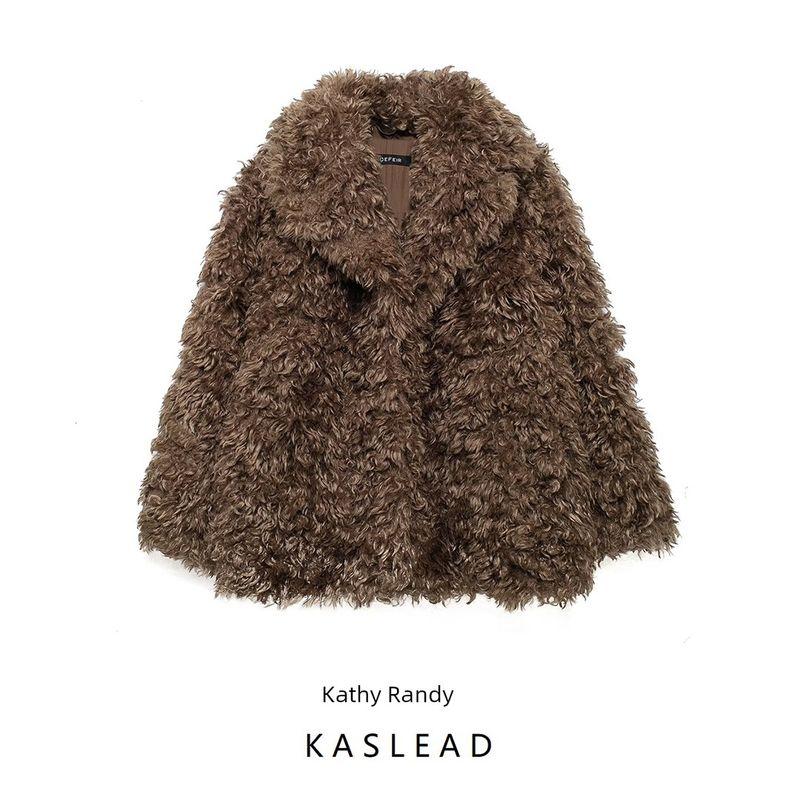 Kaslead New Arrival Women's Clothing Fashion Style Fashion Artificial Fur Effect Short Coat Outwear 2969254