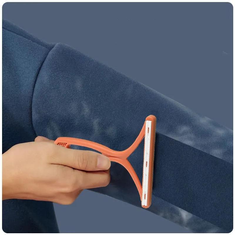 Double-Sided Portable Lint Remover for Pet Hair-Reusable Fabric Shaver for Clothes/Carpet/Car Seats,Fur Removal Tool Hair Brush