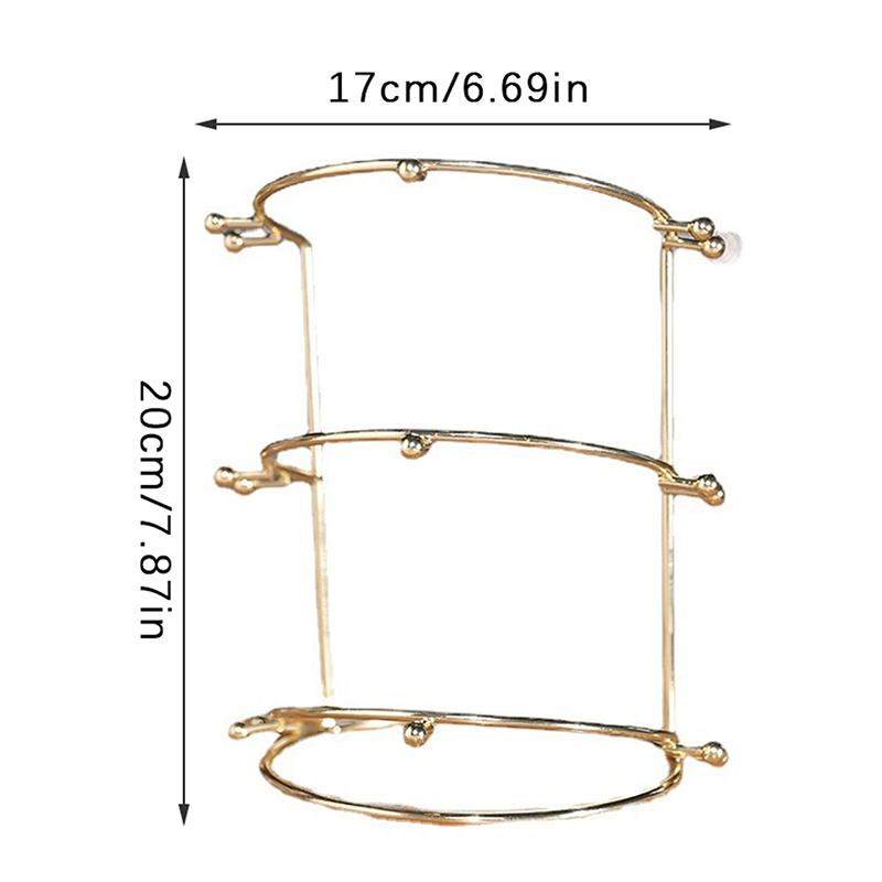 Bride Crown Bandita Suport Tiara Princess Crown Display Raft Metal Gold Bandete Organizator