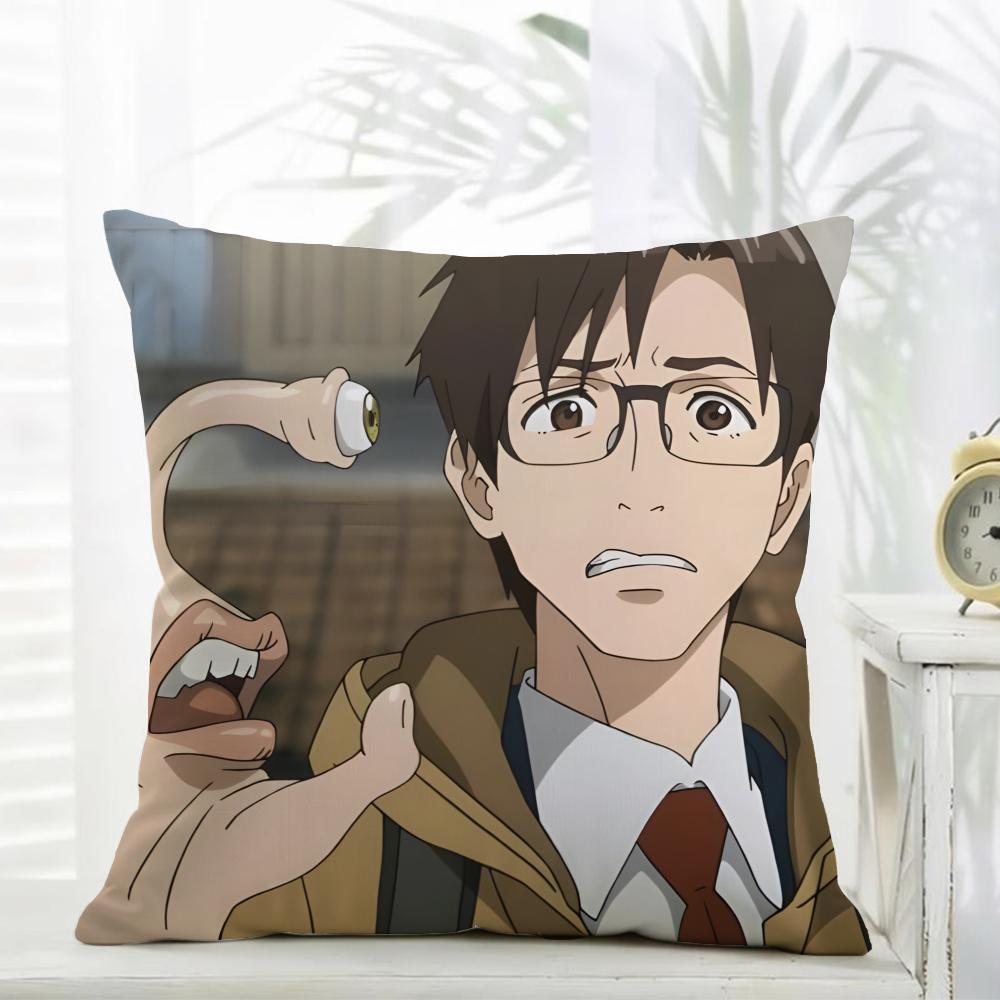 Casual Fashion PParasite Anime Cushion Cover Daily Washable Linen Pillowcase Soft  for Sofa Bed Home Room Decor