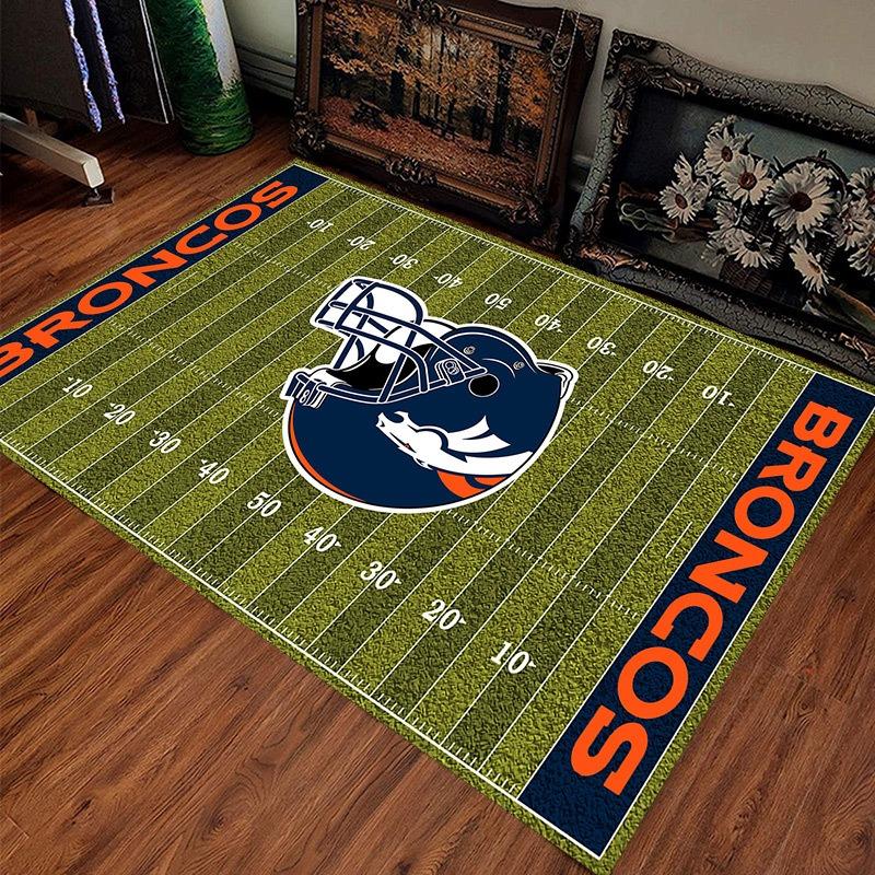 American Football Field Pattern Team Carpet Anti Slip Carpet Sports Fans HomeDecorationLiving Room Sofa Game RoomGreen Floor Mat