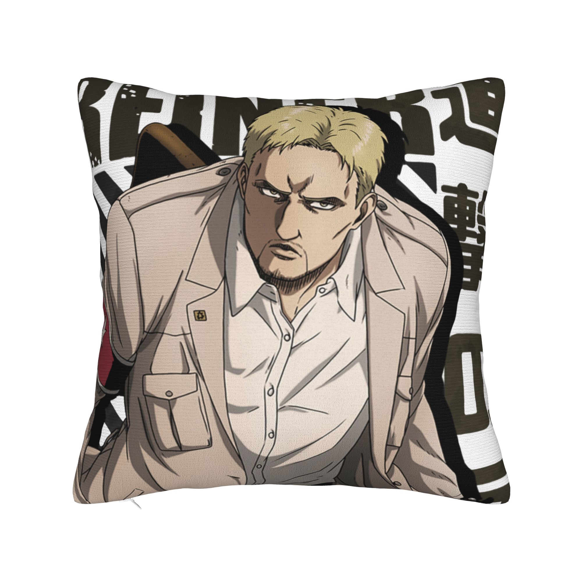 

Attack on Titan AOT Pillowcase Printed Polyester Cushion Cover Decorations Anime Throw Pillow Case Cover Sofa Square 40X40cm 30x30cm 12x12in