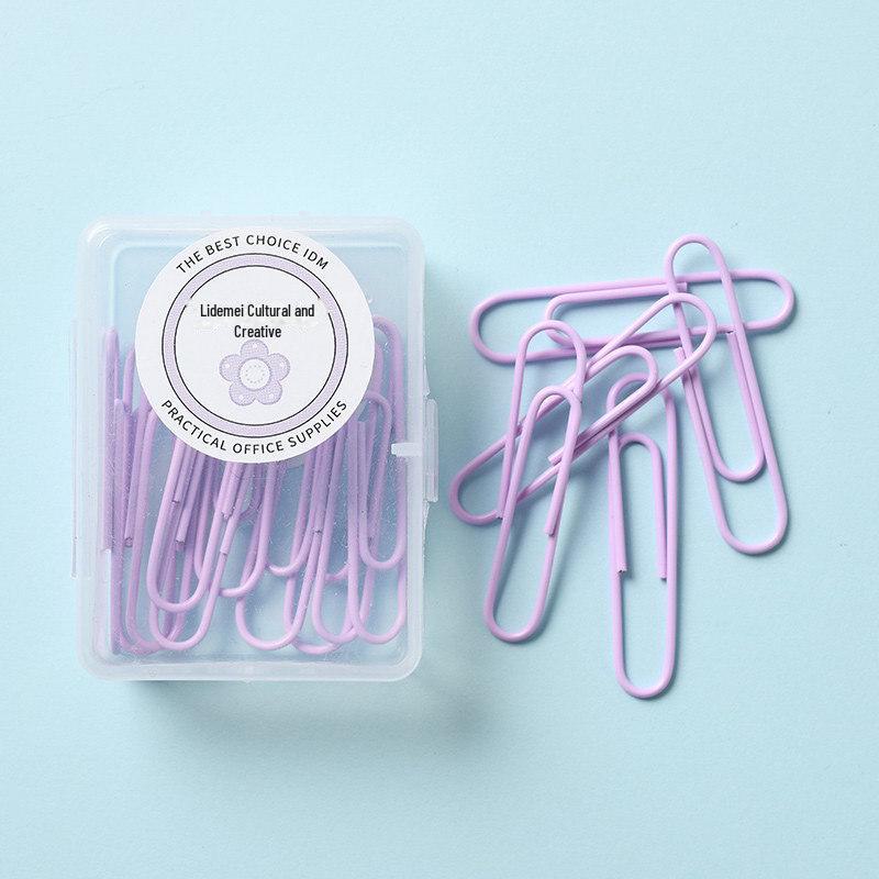 

Скрепки Lidemei Macaron Colored Paper Clips - свежий, креативный, упакованный набор больших и маленьких металлических скрепок для использования в офисе