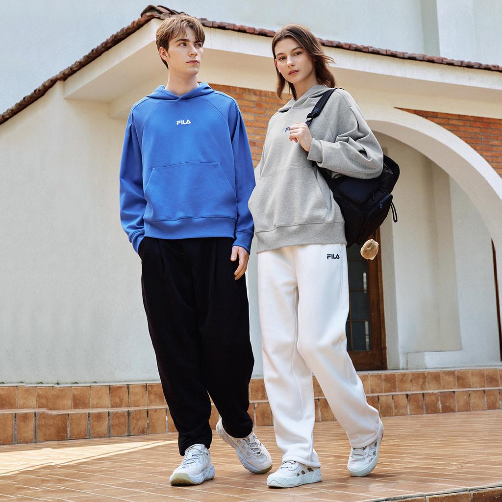 Fila Original Hooded Pullover Loose Knit Long Sleeve Sweatshirt Unisex Sweatshirt F51U549205F-BU