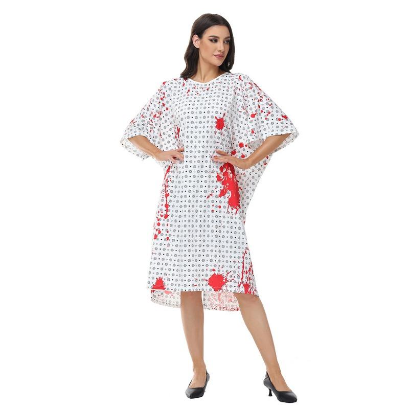 Halloween Adult Suit Stage Costume Horror Bloody Apron Play Costume Room Escape Haunted House Costume