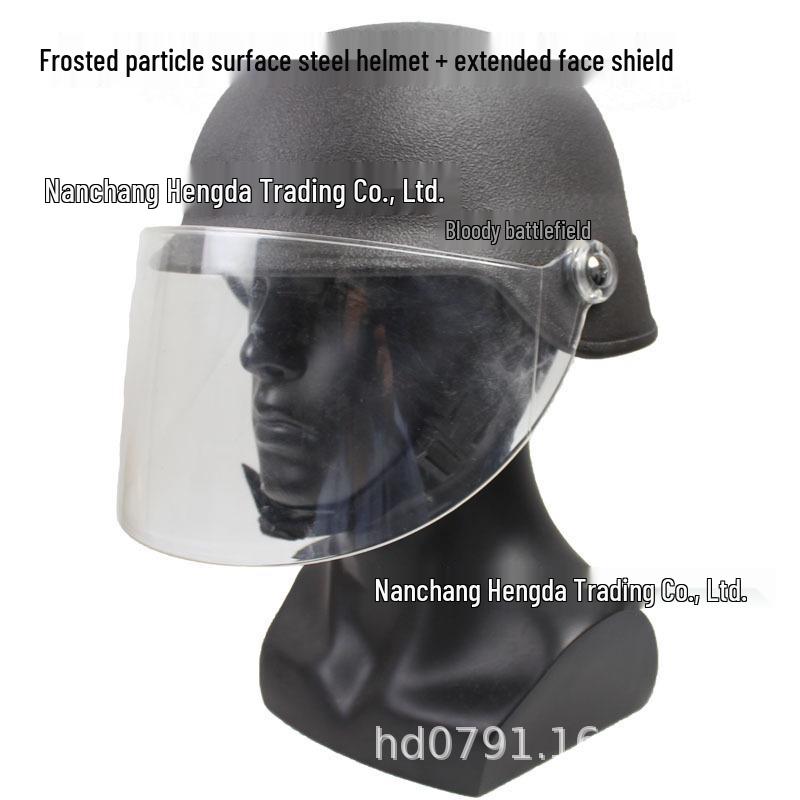 

M88 Steel Riot Helmet with Transparent Visor - Security & Training Protection, 1.35 kg One size