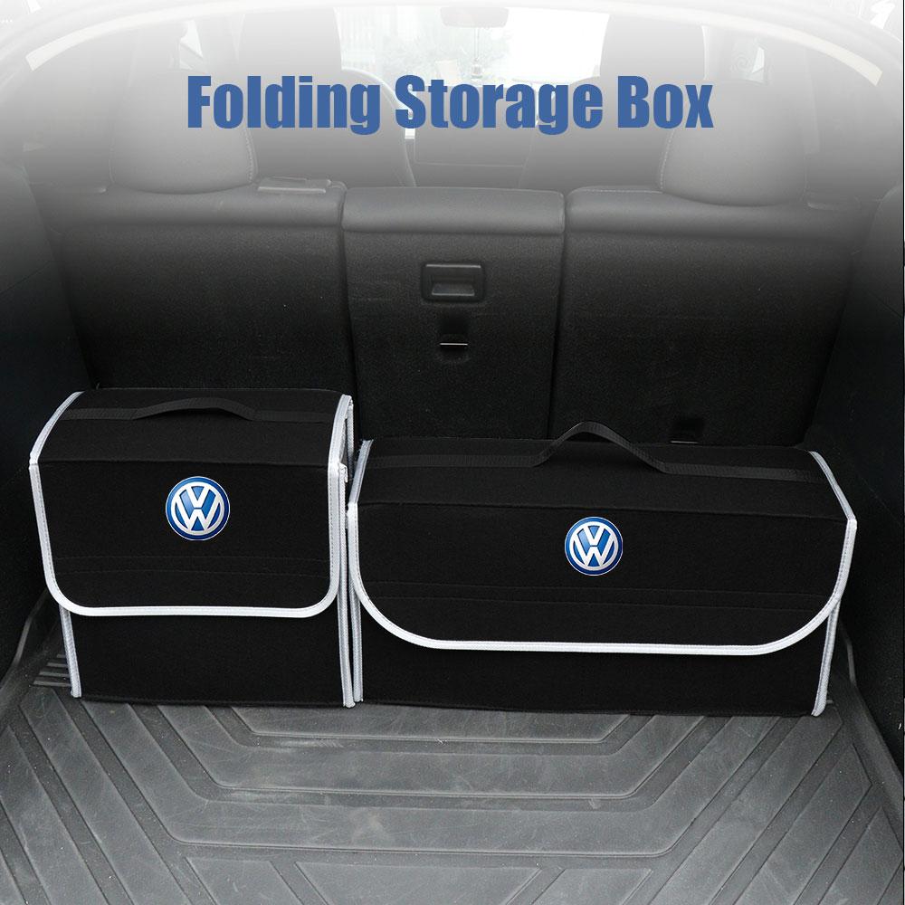 For Volkswagen VW Valve Stems Caps For Volkswagen VW GTI GTD Golf Polo Passat Tiguan R RLine CC Touran Touareg Foldable Car Emblem Trunk Organizer ER1
