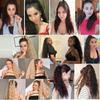 Synthetic Long Curly Clip In Hair Extensions Ponytail Hair Wig Heat-Resistant Curly Pony Tail Wig For Women