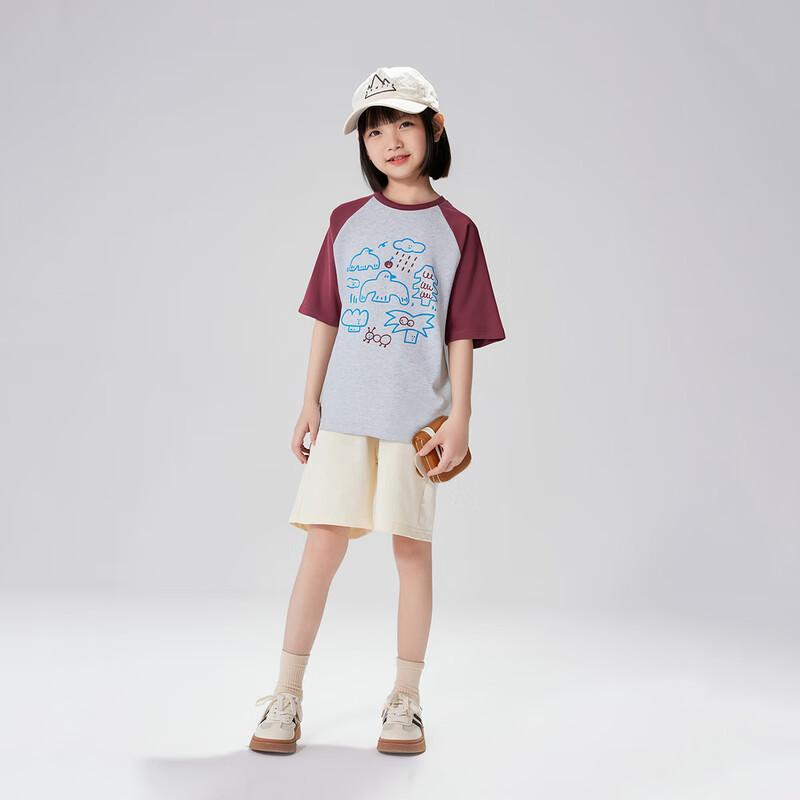 EBAER Kids Cooling Breathable Raglan Short Sleeve T-Shirt